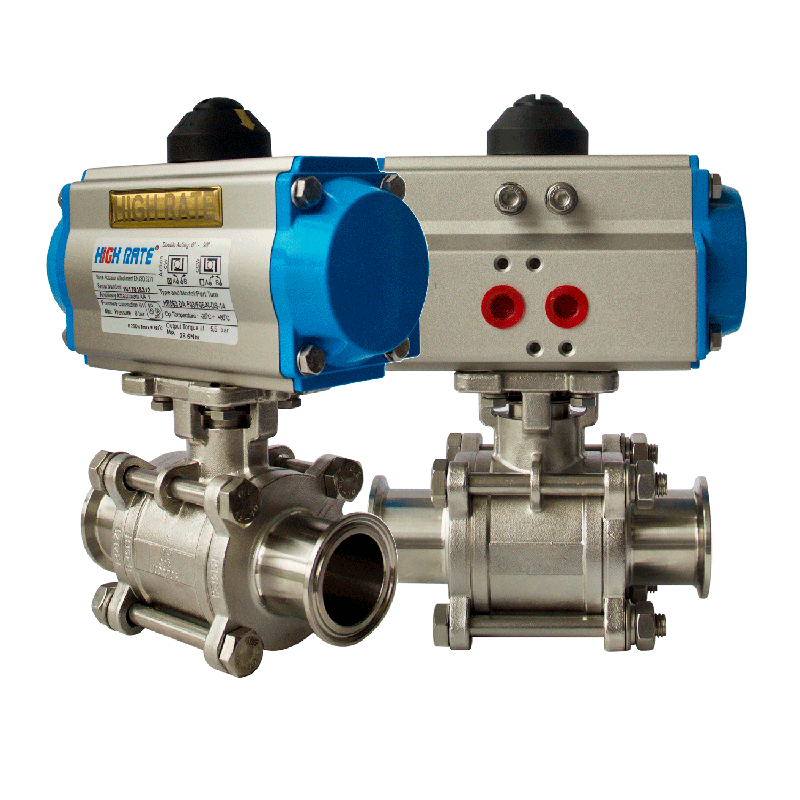 氣動卡箍球閥 氣動卡箍球閥